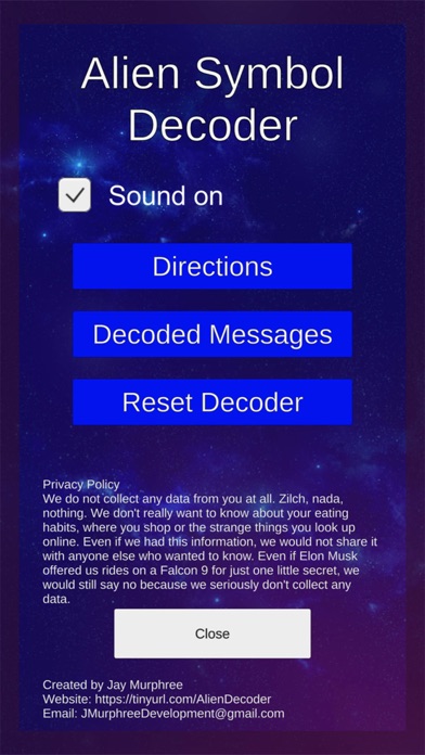 Alien Symbol Decoder screenshot 1