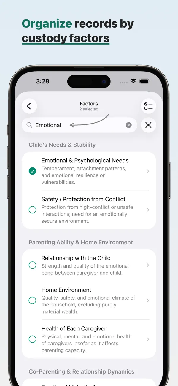 Alimentor 2: Custody Tracker screenshot 3
