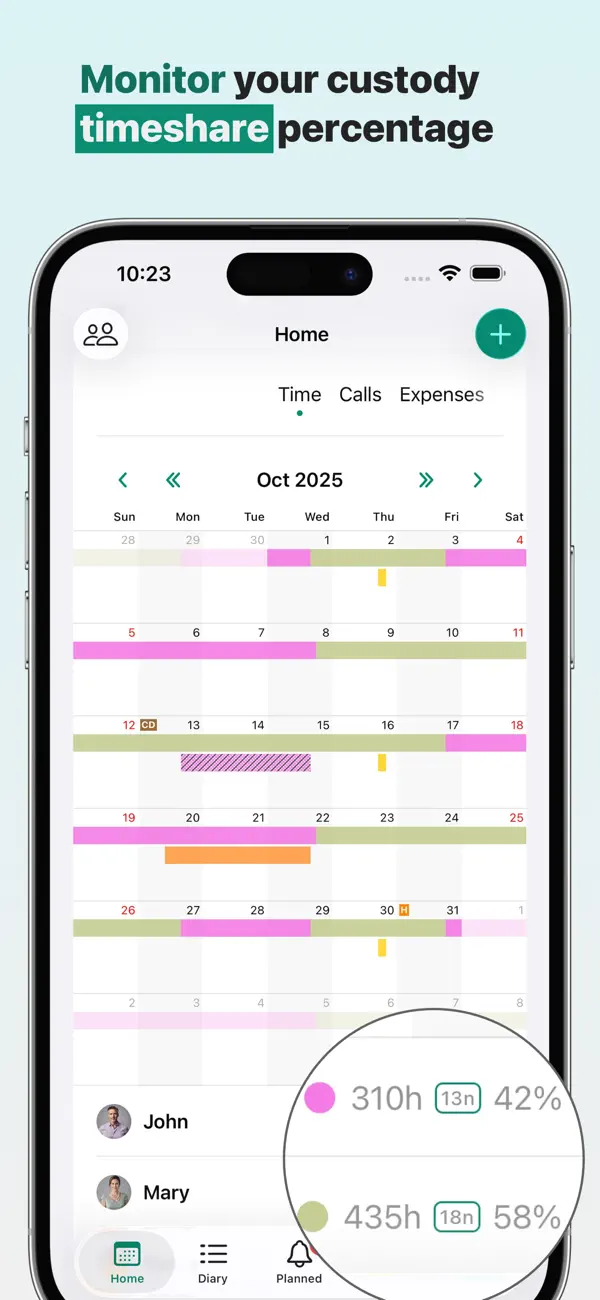 Alimentor 2: Custody Tracker screenshot 6