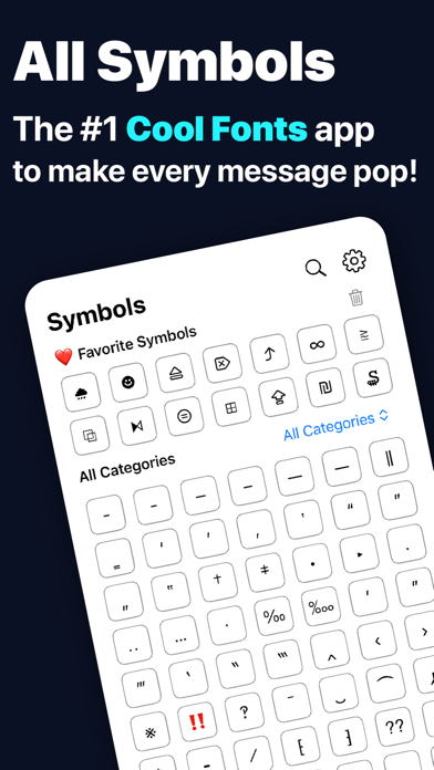 All Symbol Keyboard Fonts Art screenshot 9