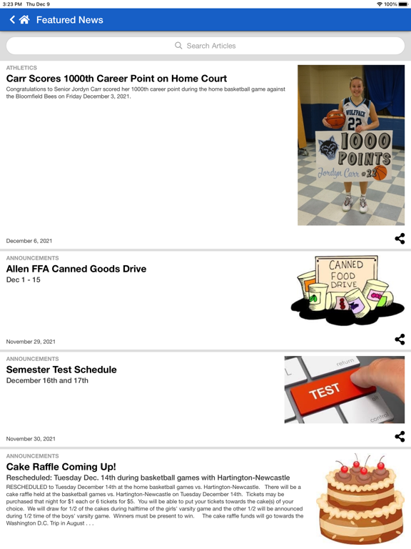 Allen Consolidated Schools screenshot 2