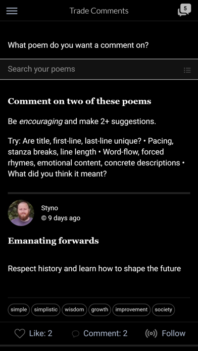 Allpoetry Poetry.app screenshot 4