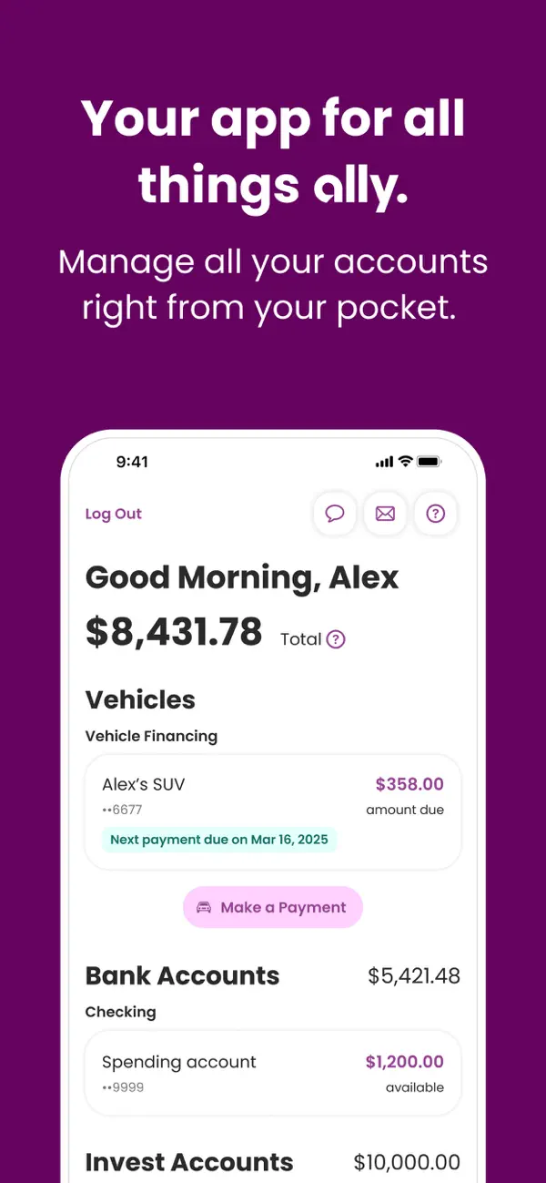 Ally: Bank, Auto & Invest screenshot 6
