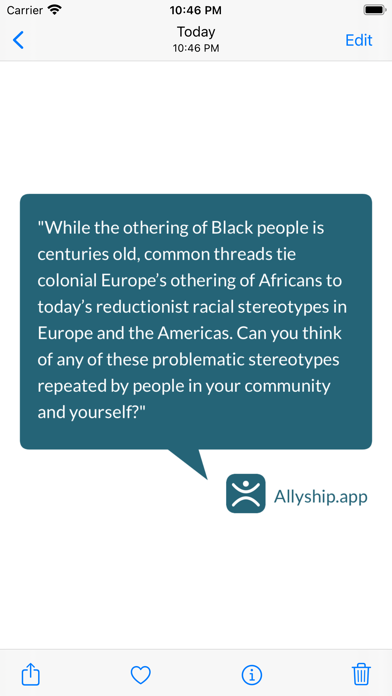 Allyship App screenshot 2