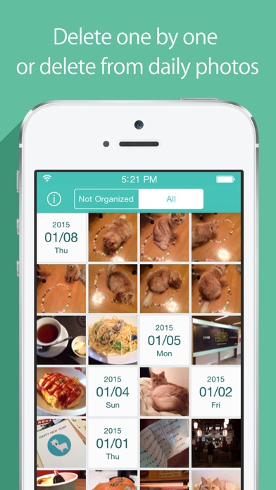 ALPACA - delete photos efficiently, organize camera roll and save memory screenshot 1