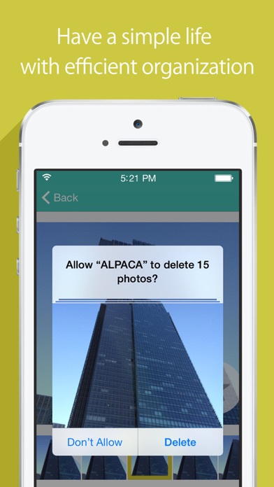 ALPACA - delete photos efficiently, organize camera roll and save memory screenshot 2