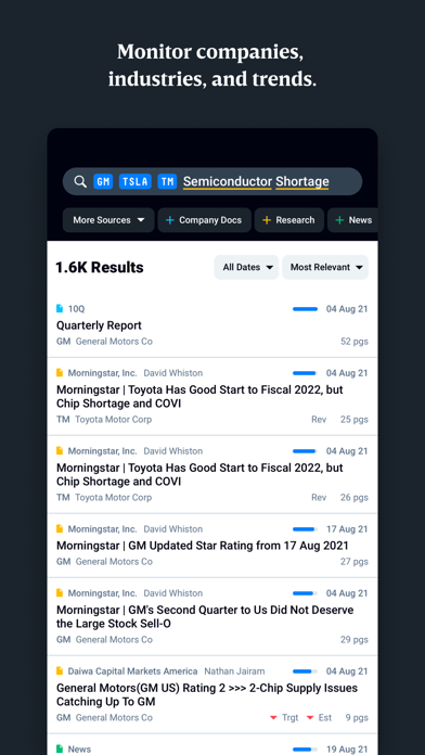 AlphaSense screenshot 4