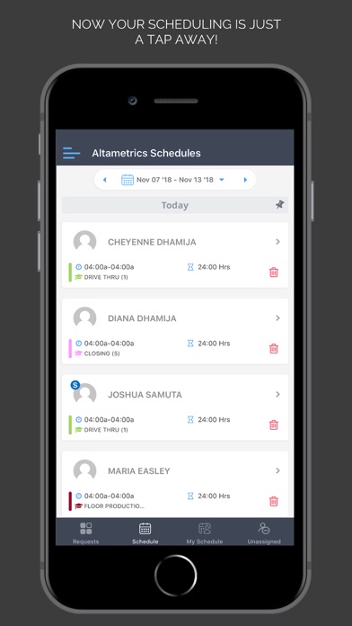Altametrics Schedules screenshot 4