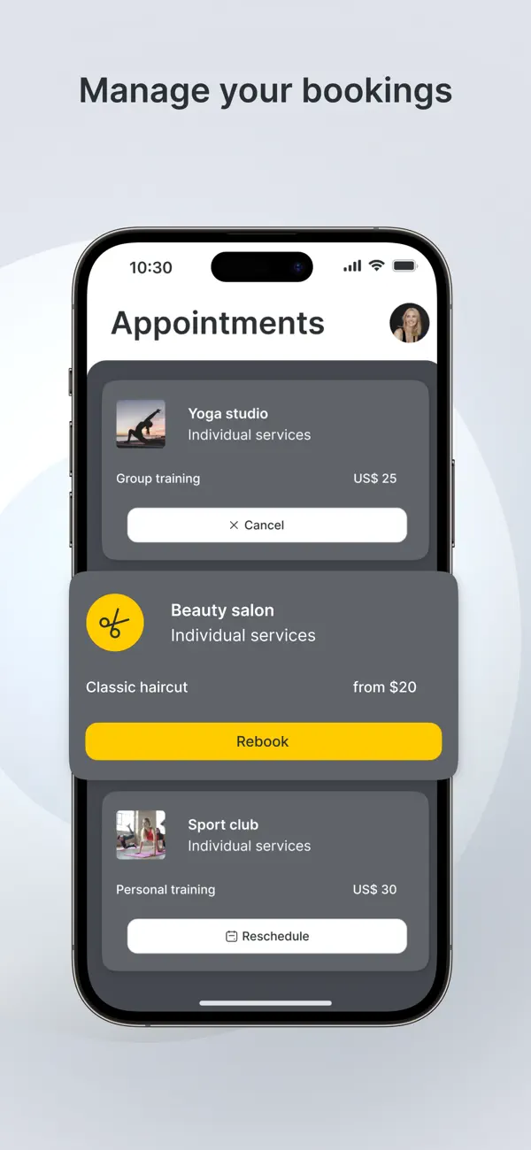 Altegio.me: your appointments screenshot 5