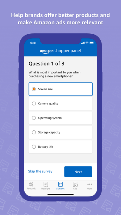 Amazon Shopper Panel screenshot 1