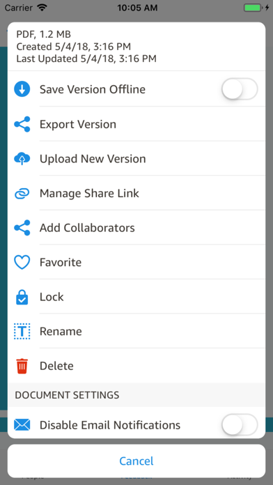 Amazon WorkDocs screenshot 1