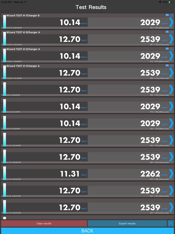 Amperes 4- battery charge info screenshot 5