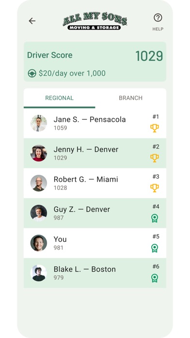 AMS Driver App screenshot 2