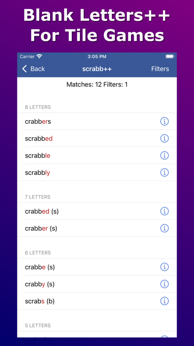 Anagram Solver - Crosswords screenshot 3
