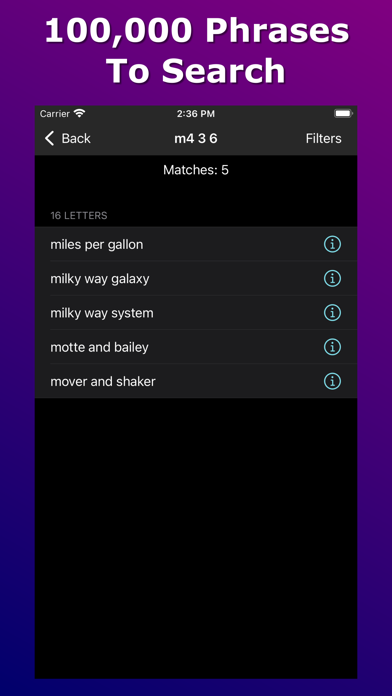 Anagram Solver - Crosswords screenshot 1