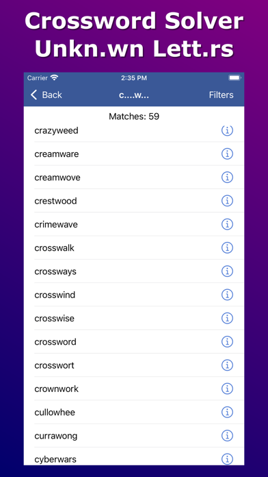 Anagram Solver - Crosswords screenshot 4
