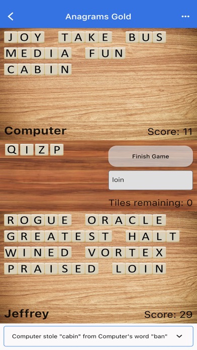 Anagrams Gold screenshot 4