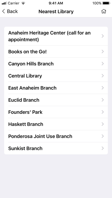 Anaheim Public Library screenshot 2