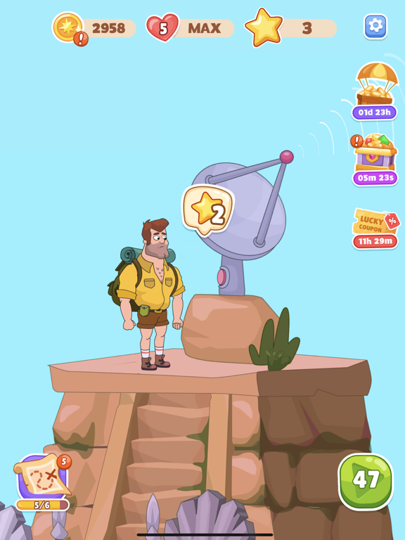 Andy Volcano: Tile Match Story screenshot 2