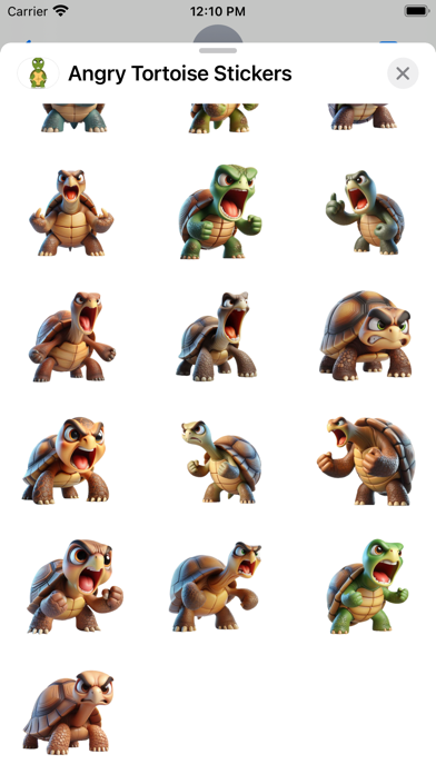 Angry Tortoise Stickers screenshot 4
