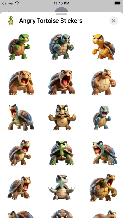 Angry Tortoise Stickers screenshot 6