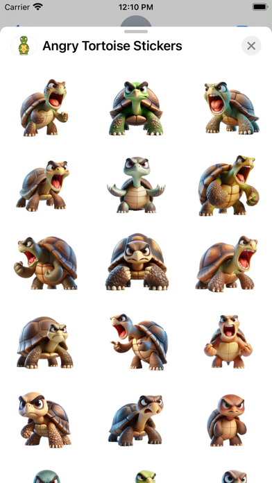 Angry Tortoise Stickers screenshot 5