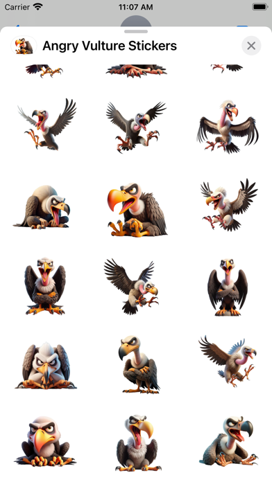 Angry Vulture Stickers screenshot 4
