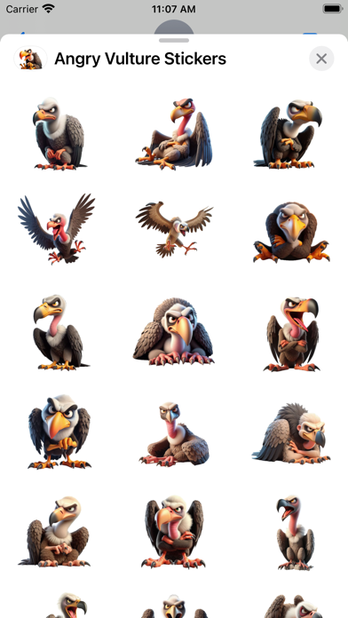 Angry Vulture Stickers screenshot 6