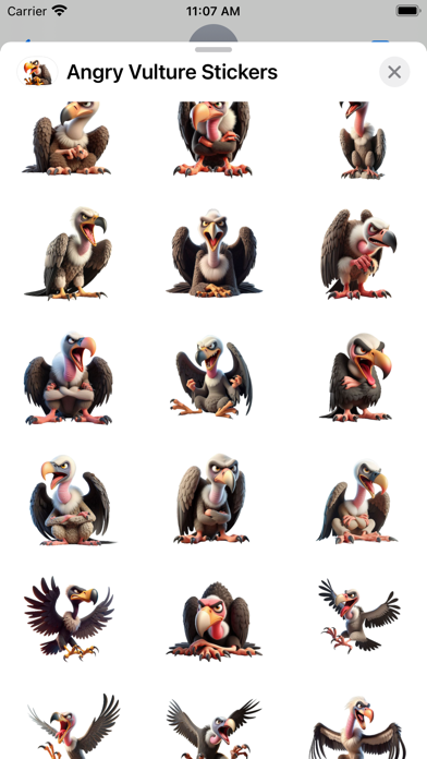 Angry Vulture Stickers screenshot 5