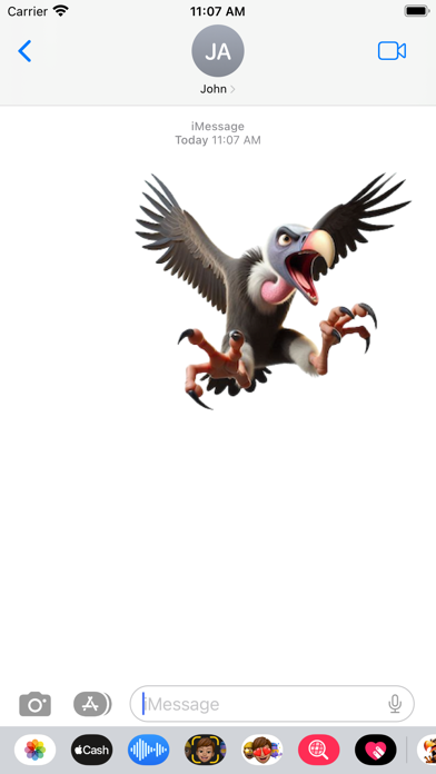 Angry Vulture Stickers screenshot 3