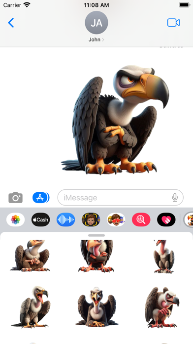 Angry Vulture Stickers screenshot 2