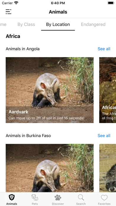 Animal Facts (Animal World) screenshot 1