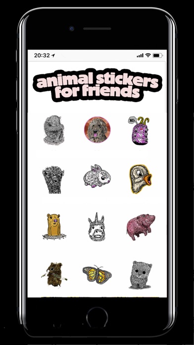 Animal Stickers for Friends screenshot 1