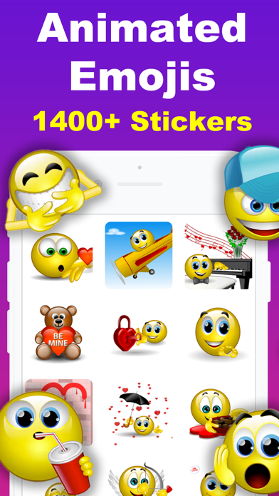 Animated Emoji 3D Sticker GIF screenshot 5