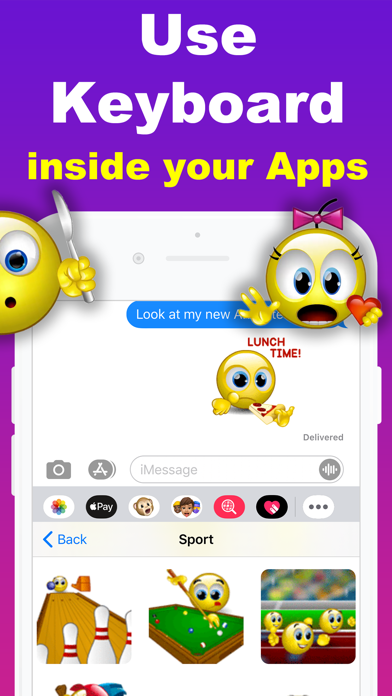 Animated Emoji 3D Sticker GIF screenshot 1