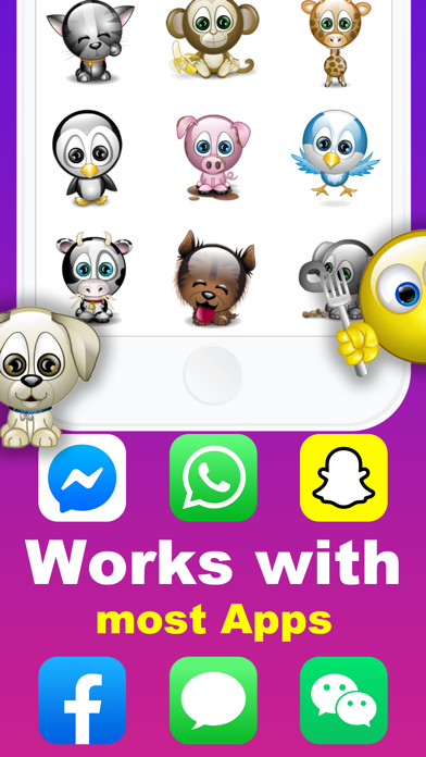 Animated Emoji 3D Sticker GIF screenshot 2