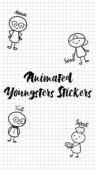 Animated Youngsters Stickers screenshot 4