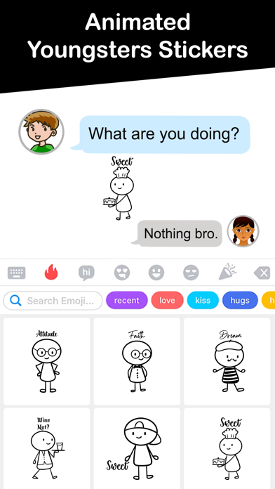 Animated Youngsters Stickers screenshot 5