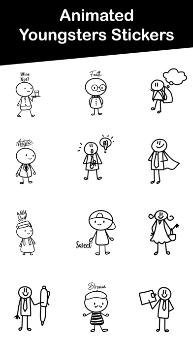 Animated Youngsters Stickers screenshot 2