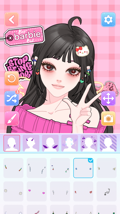 Anime Avatar Maker-Design screenshot 5