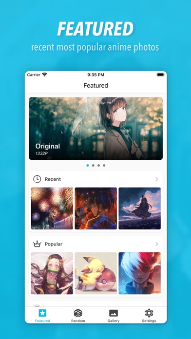Anime Gallery-Wallpaper of ACG screenshot 2