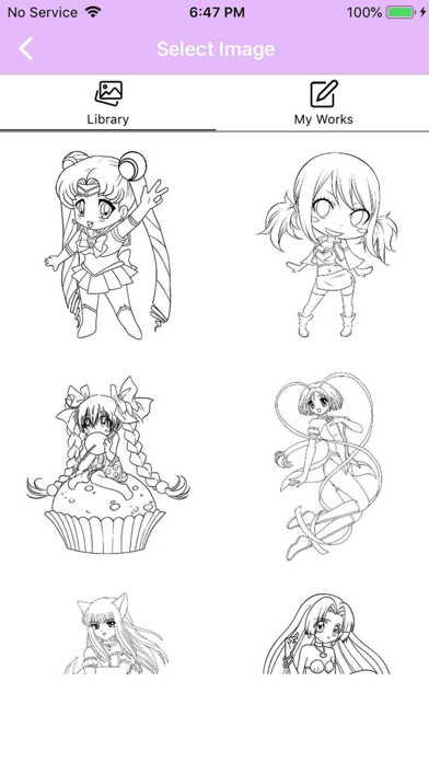 Anime & Manga Coloring Book screenshot 3