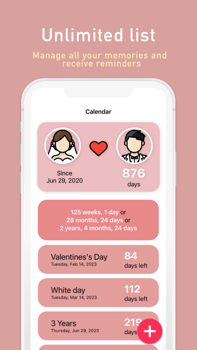 Anniversary Tracker screenshot 1