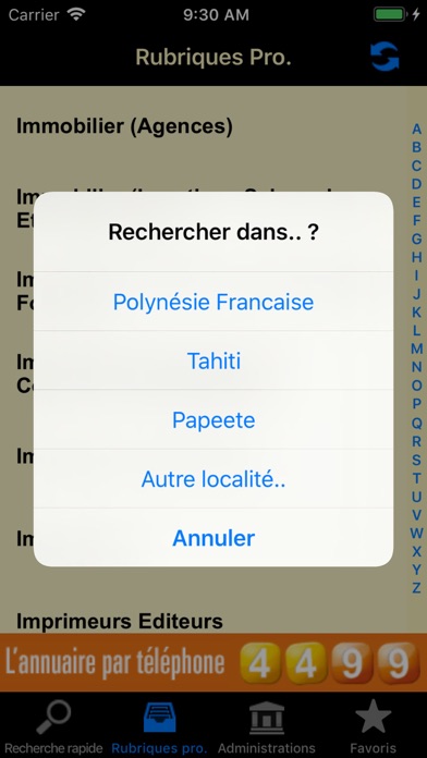 Annuaire OPT screenshot 1