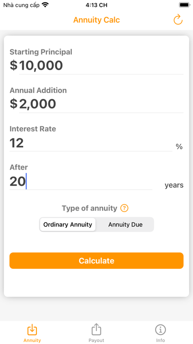 Annuity Calculator - Calc screenshot 3