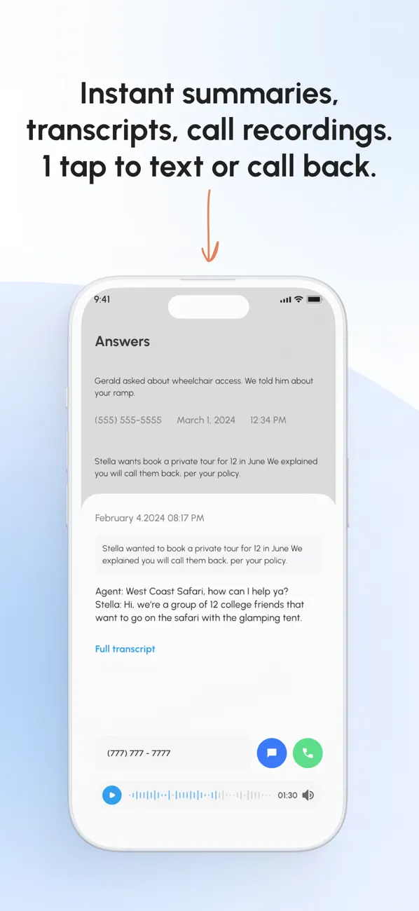 Answering Machine - Phone AI screenshot 1