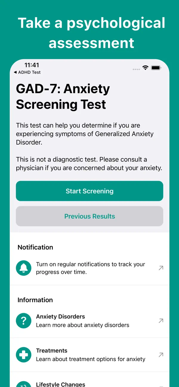 Anxiety Test⁺ screenshot 3