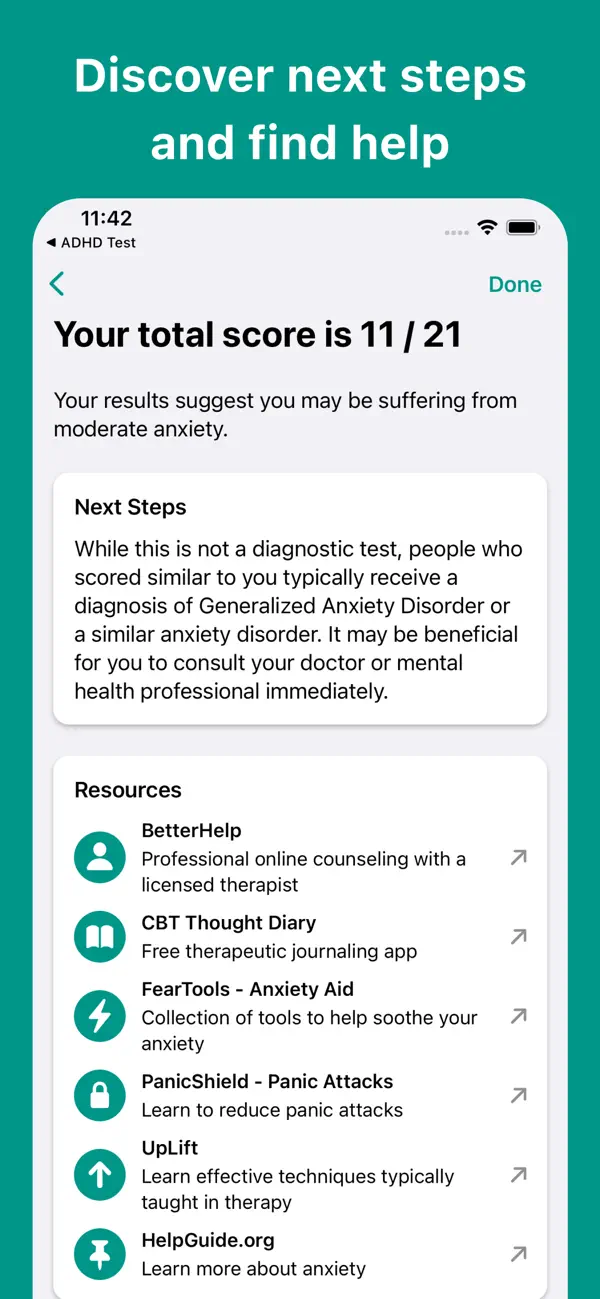 Anxiety Test⁺ screenshot 1