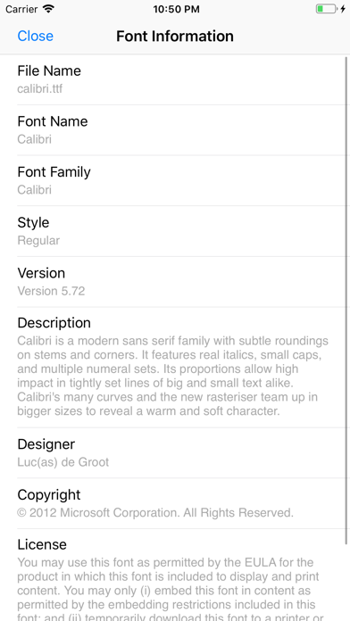 AnyFont screenshot 1
