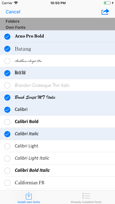 AnyFont screenshot 3